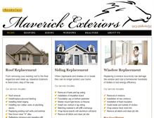 Tablet Screenshot of maverickexteriorskc.com